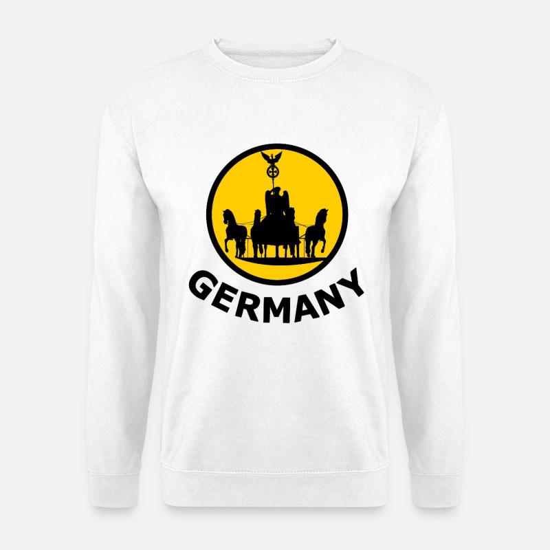 Berlin Sun Carriage Silhouette - Unisex Sweatshirt - white