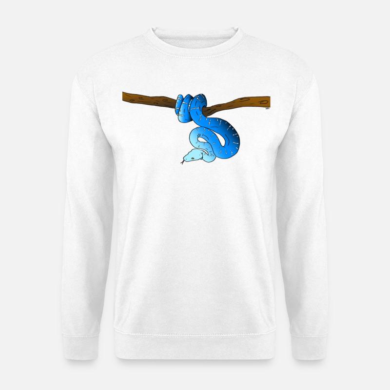 Blue Snake - Unisex Sweatshirt - white