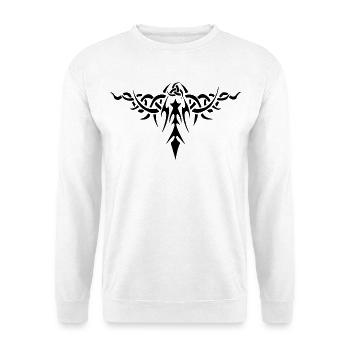 Symbole épineux (noir) - Sweat-shirt Unisexe - blanc - Devant