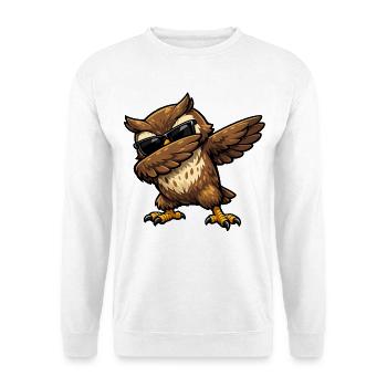 Chouette à l’eau - Sweat-shirt Unisexe - blanc - Devant