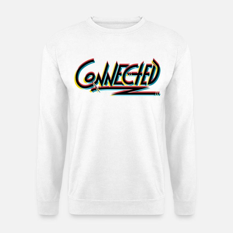 Connected_black_prism - Unisex Sweatshirt - white