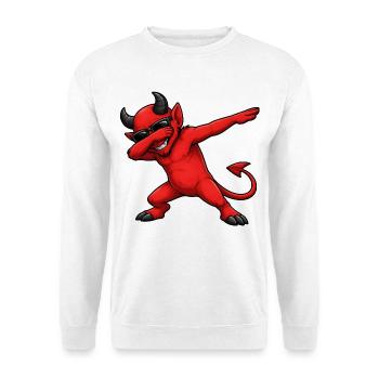 Dabbing Devil - Unisex Sweatshirt - white - Front