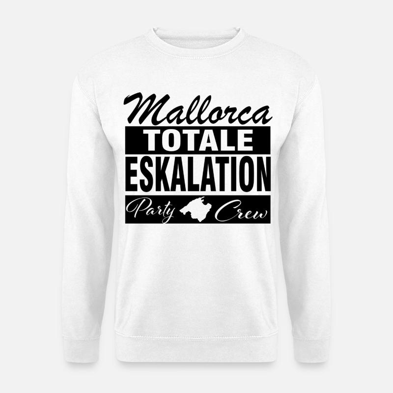 Mallorca, Eskalation - Unisex Pullover - Weiß