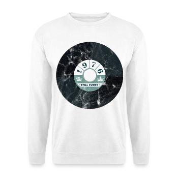 Vintage 1976 - Unisex Pullover - Weiß - Vorne - Alina (178cm) & Michal (187cm)