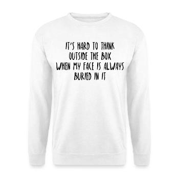 Humour Sarcasme Pensée Créative Drôle - Sweat-shirt Unisexe - blanc - Devant