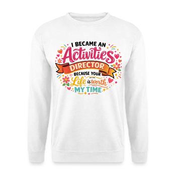 Life Animator: Ein spannender Job - Unisex Pullover - Weiß - Vorne