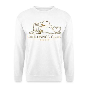 Line Dance Club - Unisex Sweatshirt - white - Front