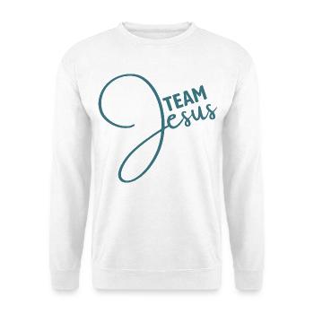 Team Jesus | Glaube | Religion - Unisex Pullover - Weiß - Vorne