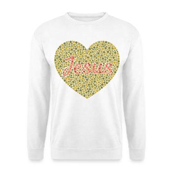 Jésus t’aime | Foi | Don - Sweat-shirt Unisexe - blanc - Devant