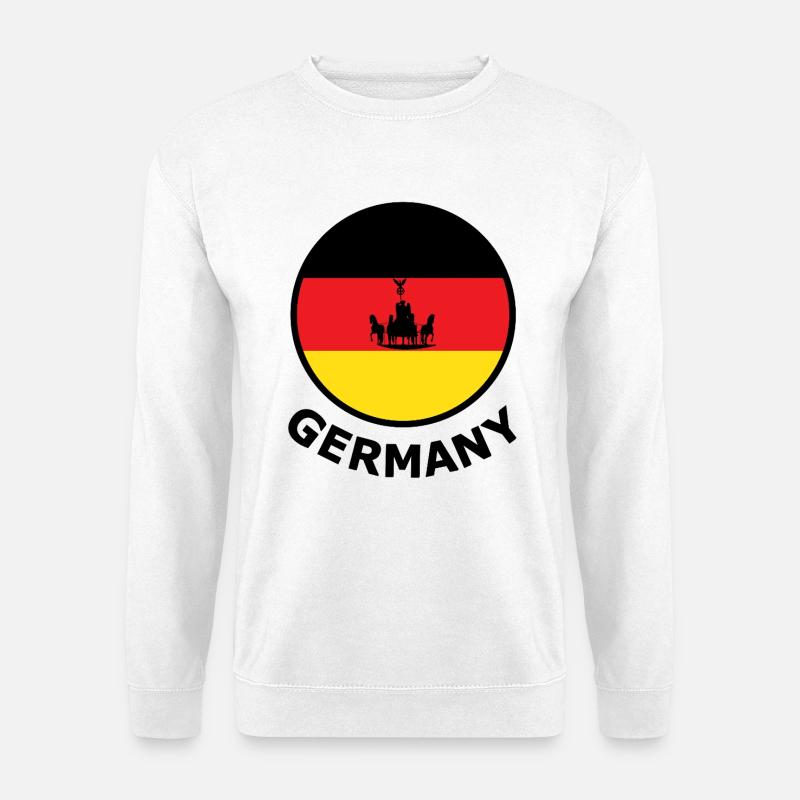 Imperial Germany Wagon Flag Semicircle - Unisex Sweatshirt - white