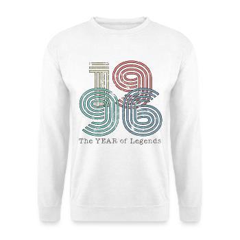 Vintage 1996 - Unisex Pullover - Weiß - Vorne