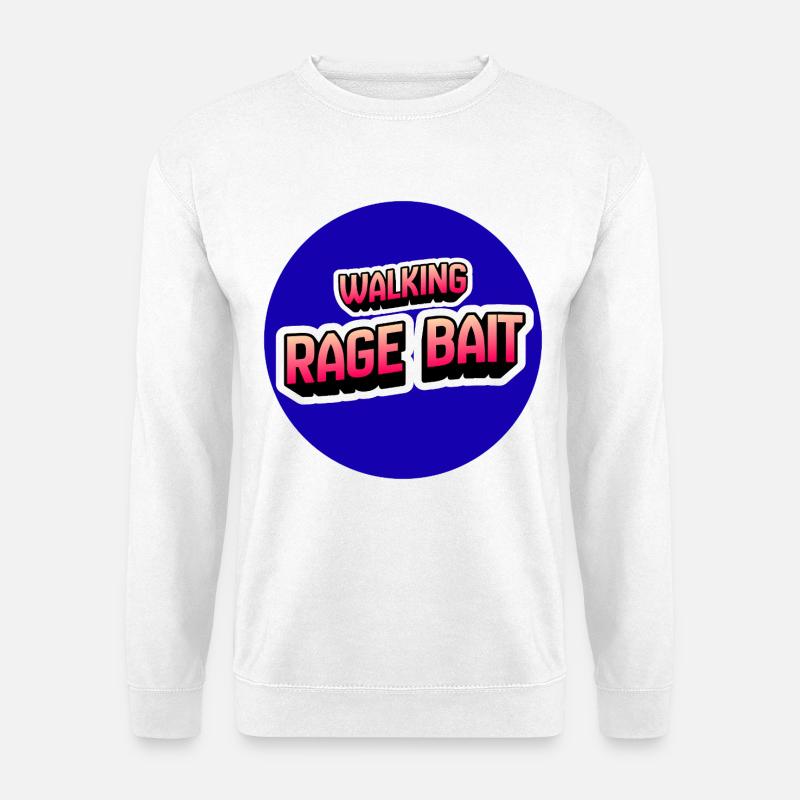Walking Rage Bait - Unisex Sweatshirt - white