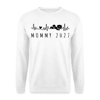 Annonce de grossesse future maman 2027 - Sweat-shirt Unisexe - blanc - Devant