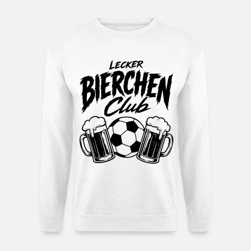 Lecker Bierchen Club Fußball Edition - Unisex Pullover - Weiß