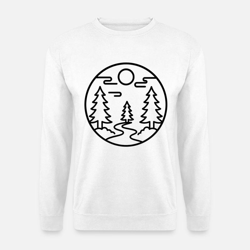 Moonforest Path Silhouette - Unisex Sweatshirt - white