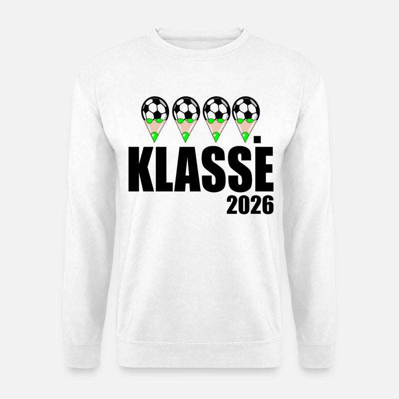 Fußball 4. Klasse 2026 - Unisex Pullover - Weiß