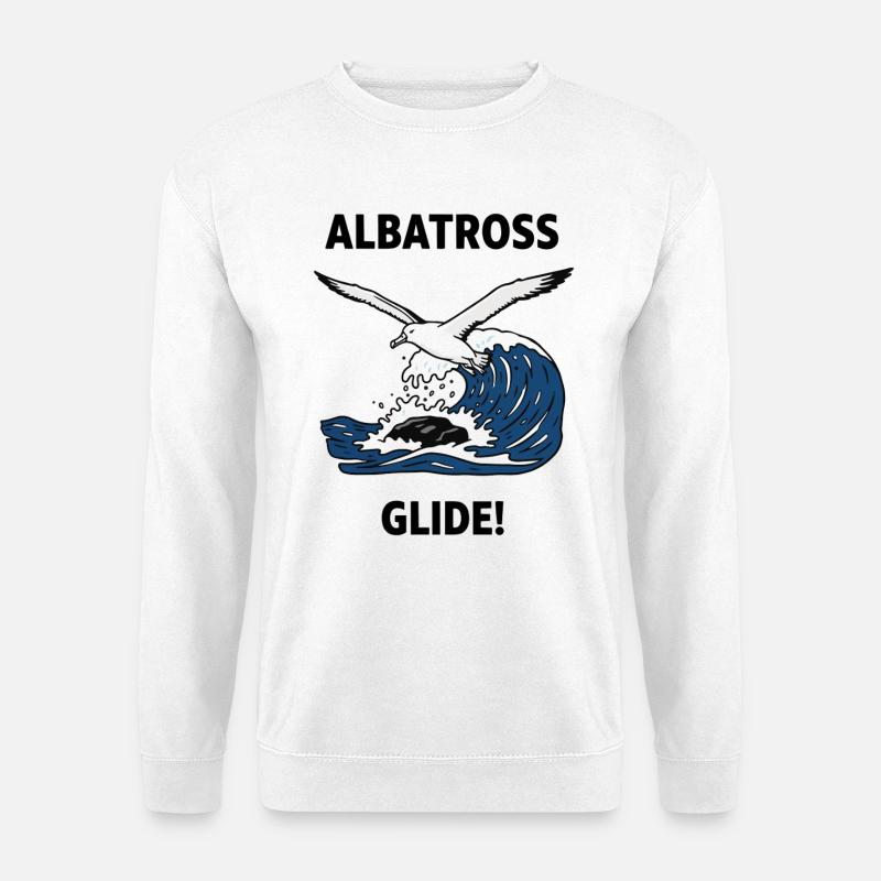 Albatros, Heuler, Seegleit-Albatros - Unisex Pullover - Weiß