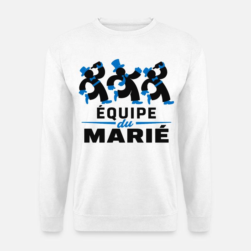 Das Team des Bräutigams - Unisex Pullover - Weiß