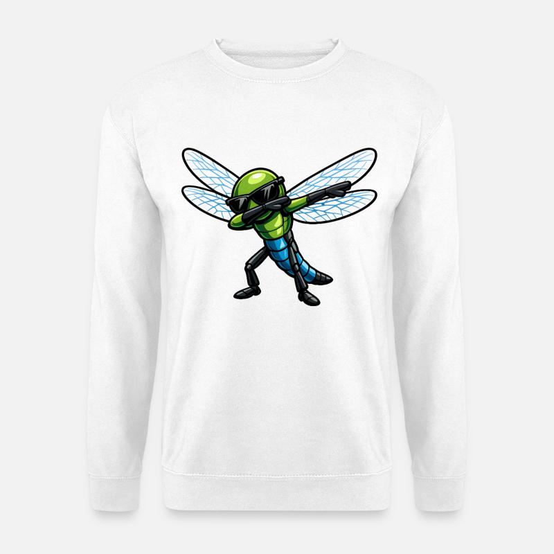 Dab de la Libellule - Sweat-shirt Unisexe - blanc