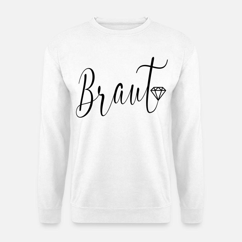 Wedding Diamonds Bridal - Unisex Sweatshirt - white