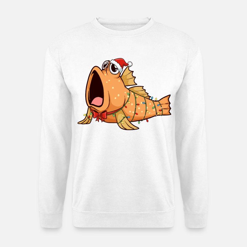 Funny Mudskipper - Christmas - Unisex Sweatshirt - white