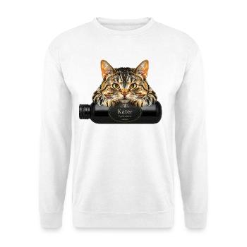 Kater Frühstück - Unisex Pullover - Weiß - Vorne