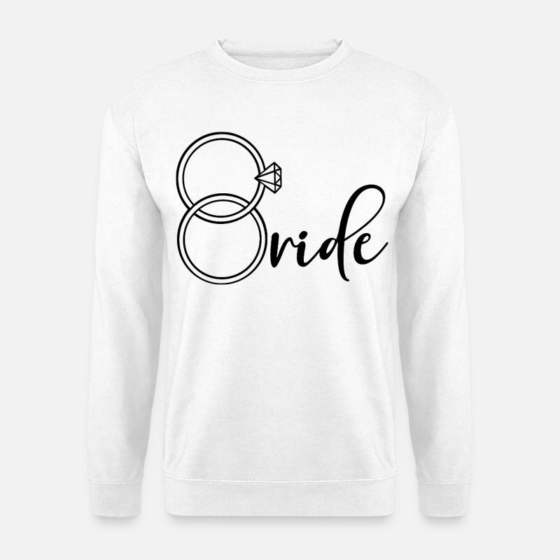 Engagement Ring Bride - Unisex Sweatshirt - white