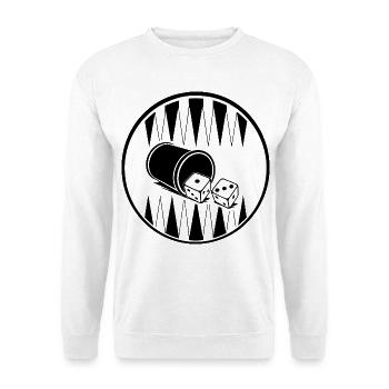 Backgammon | Board Game | Gift - Unisex Sweatshirt - white - Front
