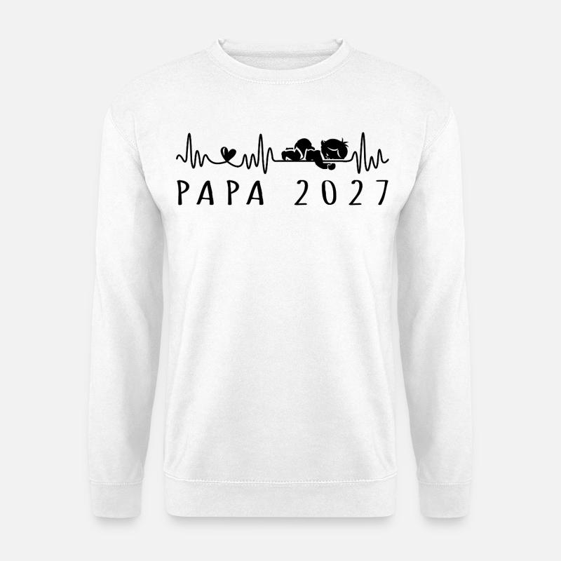 Future Dad 2027 Advertisement Grossesse - Unisex Sweatshirt - white