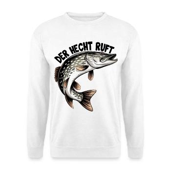 Der Hecht ruft - Unisex Pullover - Weiß - Vorne