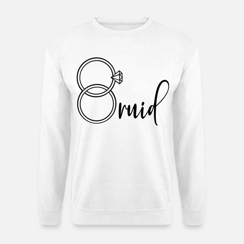 Bride engagement rings - Unisex Sweatshirt - white