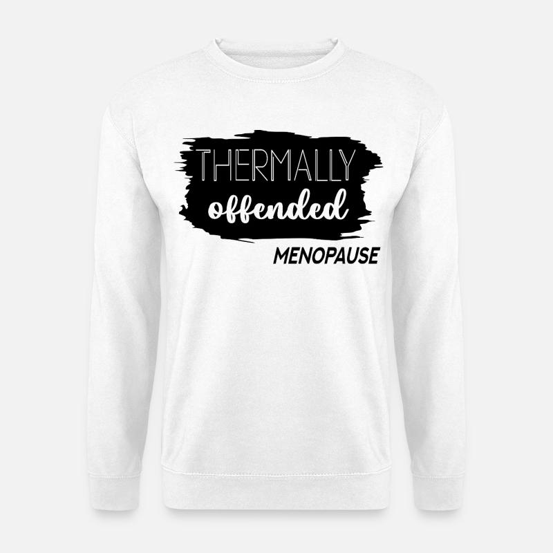 Hitzewallungen in den Wechseljahren - Unisex Pullover - Weiß
