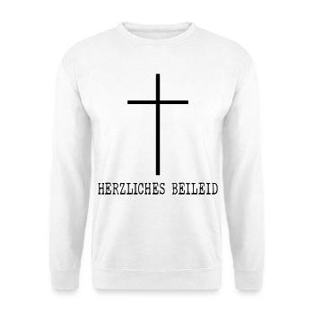 Herzliches Beileid Trauer - Unisex Pullover - Weiß - Vorne