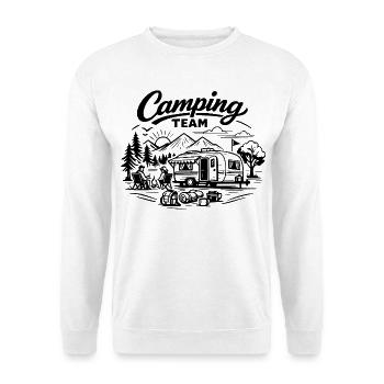 Camping Team Wagon - Unisex Sweatshirt - white - Front