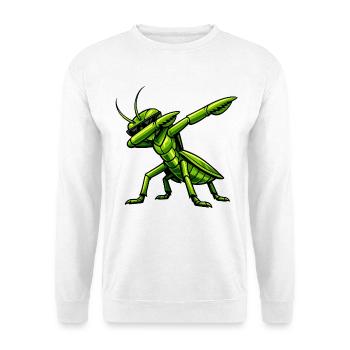 Dabbing Gottesanbeterin - Unisex Pullover - Weiß - Vorne