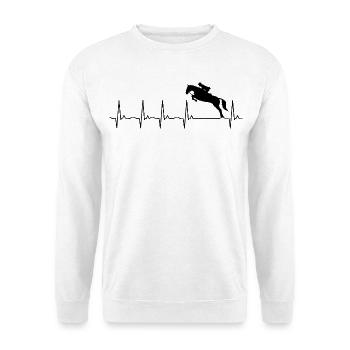 Horses Design - Riding Rider Gift - Unisex Sweatshirt - white - Front