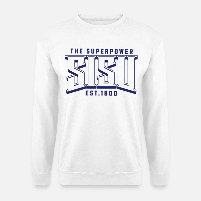 Impression du logo Content Superpower - Sweat-shirt Unisexe - blanc