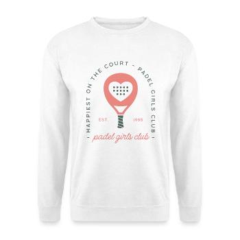 Padel girls club pink aesthetic - Unisex Sweatshirt - white - Front