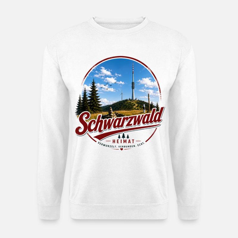 Schwarzwald Heimat Layout - Unisex Pullover - Weiß