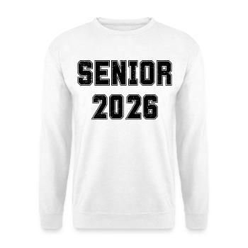 Senior 2026 Abschlussklasse 2026 Black Varsity Gift - Unisex Pullover - Weiß - Vorne