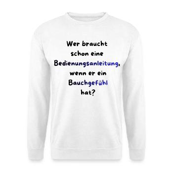 Instandhaltung T-Shirt Lustiges Geschenk Handwerk! - Unisex Pullover - Weiß - Vorne
