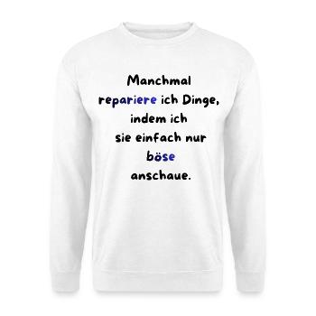 Instandhaltung T-Shirt Lustiges Geschenk Handwerk! - Unisex Pullover - Weiß - Vorne