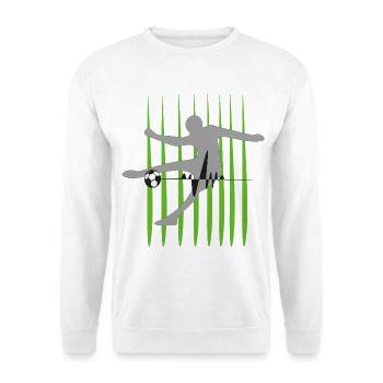 Kicker Herzschlag Fußball Pulsschlag - Unisex Pullover - Weiß - Vorne