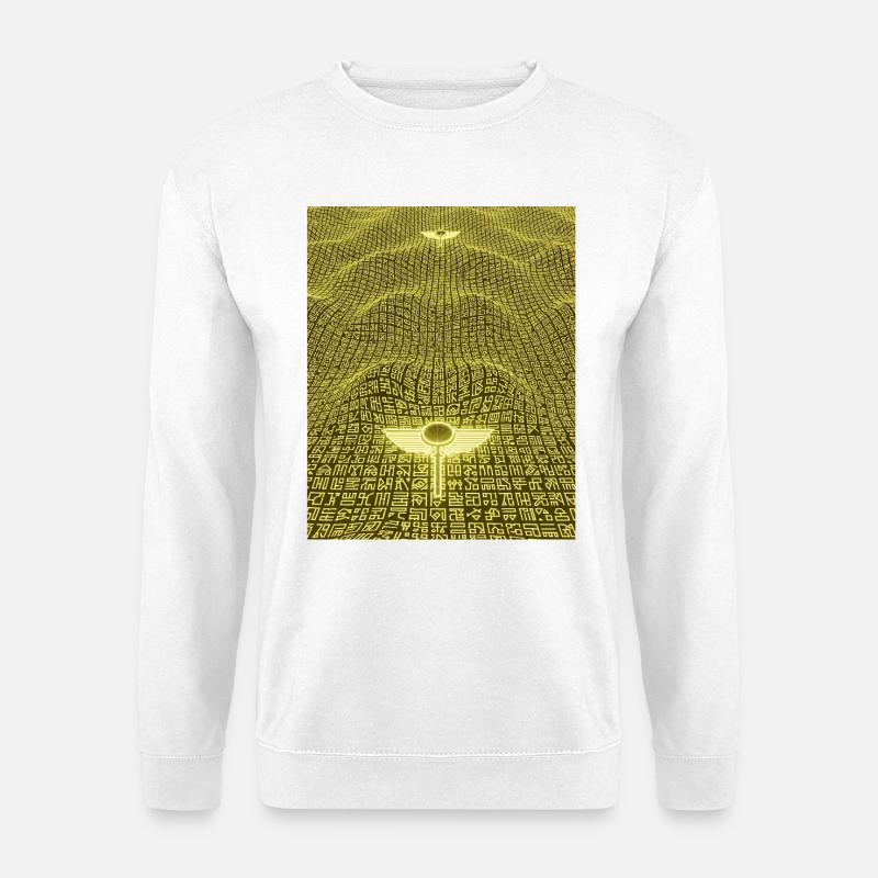 Ancient Golden Code Alien Artifact - Unisex Sweatshirt - white