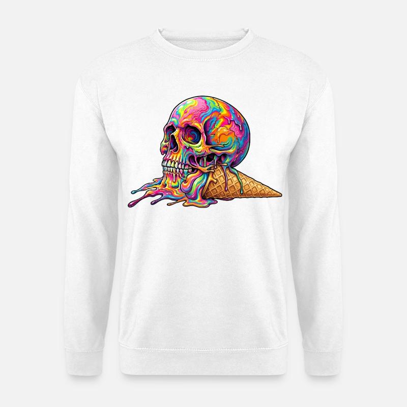 Cream Skull - Sweat-shirt Unisexe - blanc