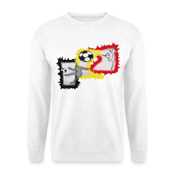 Kicker Fußball Stürmer  - Unisex Pullover - Weiß - Vorne