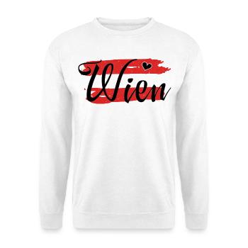 Flagge Österreich Wien - Unisex Pullover - Weiß - Vorne