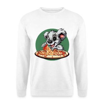 Pizza Dog Cartoon: Cheese Adventure - Unisex Sweatshirt - white - Front