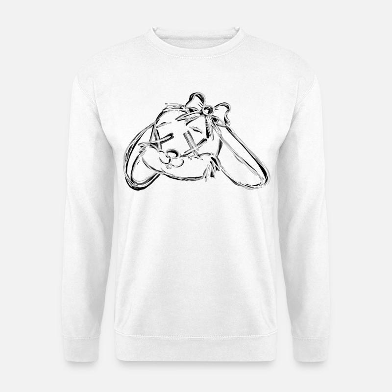 Dead Bunny Grey - Sweat-shirt Unisexe - blanc