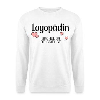 Bachelorstudium Logopädie Logopädin - Unisex Pullover - Weiß - Vorne